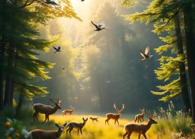 Wild Life Forest Free HD Wallpaper