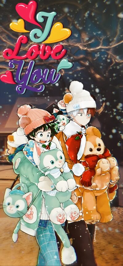 Anime Winter Love HD Wallpaper