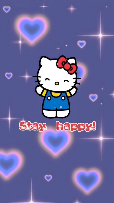 Hello Kitty Happy Glow HD Wallpaper
