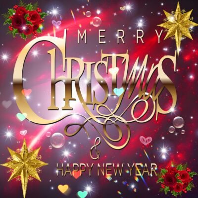 Festive Wallpaper – Merry Christmas Happy New Year