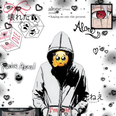 Alone Hoodie Sad Emoji Art HD Wallpaper