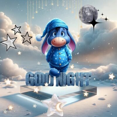 Cute Eeyore Goodnight HD Wallpaper