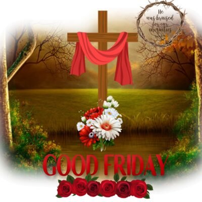 Good Friday Cross Flowers HD Wallpaper