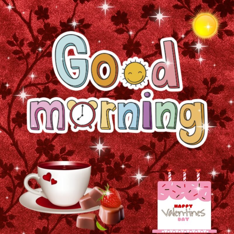 Good Morning Valentine’s Day Greeting HD wallpaper free download