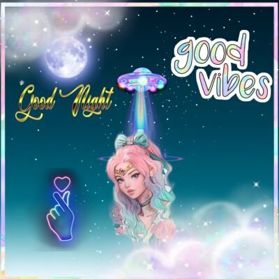 Good Night Good Vibes Art HD Wallpaper