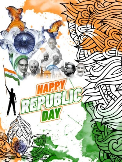 Happy Republic Day India Tribute HD Wallpaper