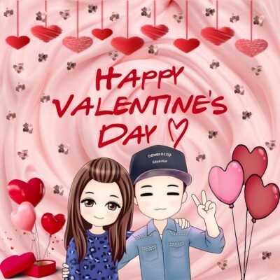Happy Valentine’s Day Cute Couple HD Wallpaper