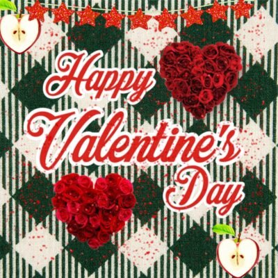 Happy Valentine’s Day Rose Hearts HD Wallpaper