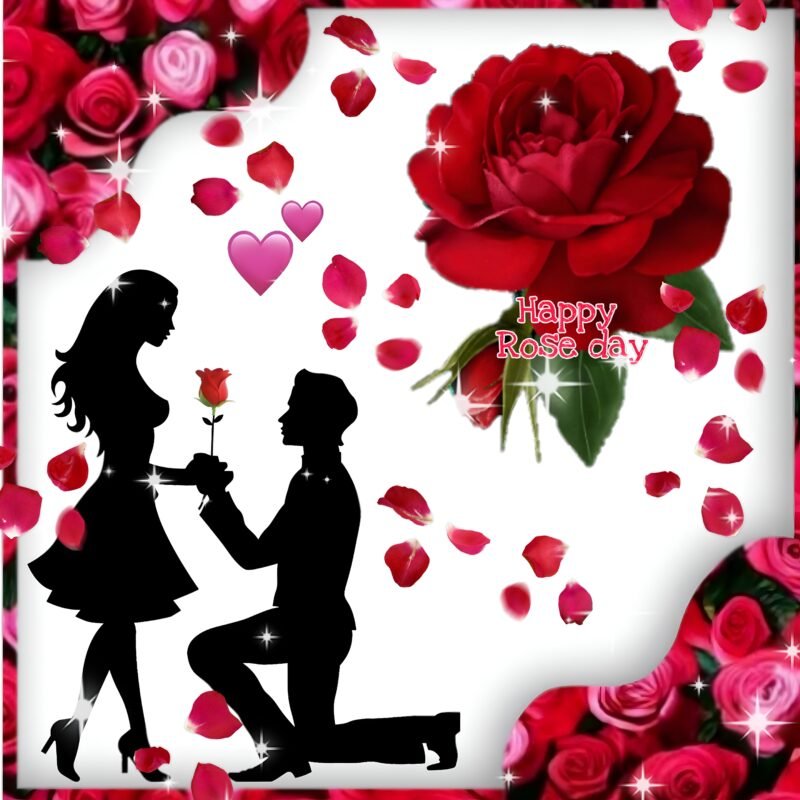 Romantic Rose Day Proposal Art wallpaper for Ipad — Love and Relationships collection